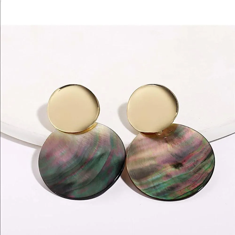 ✨ Round Curved Dangle Earrings ✨